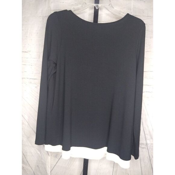 SALE!!! J. jill Wearever Collection Black/ White Top SZ M - Picture 1 of 5